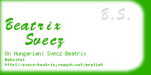 beatrix svecz business card